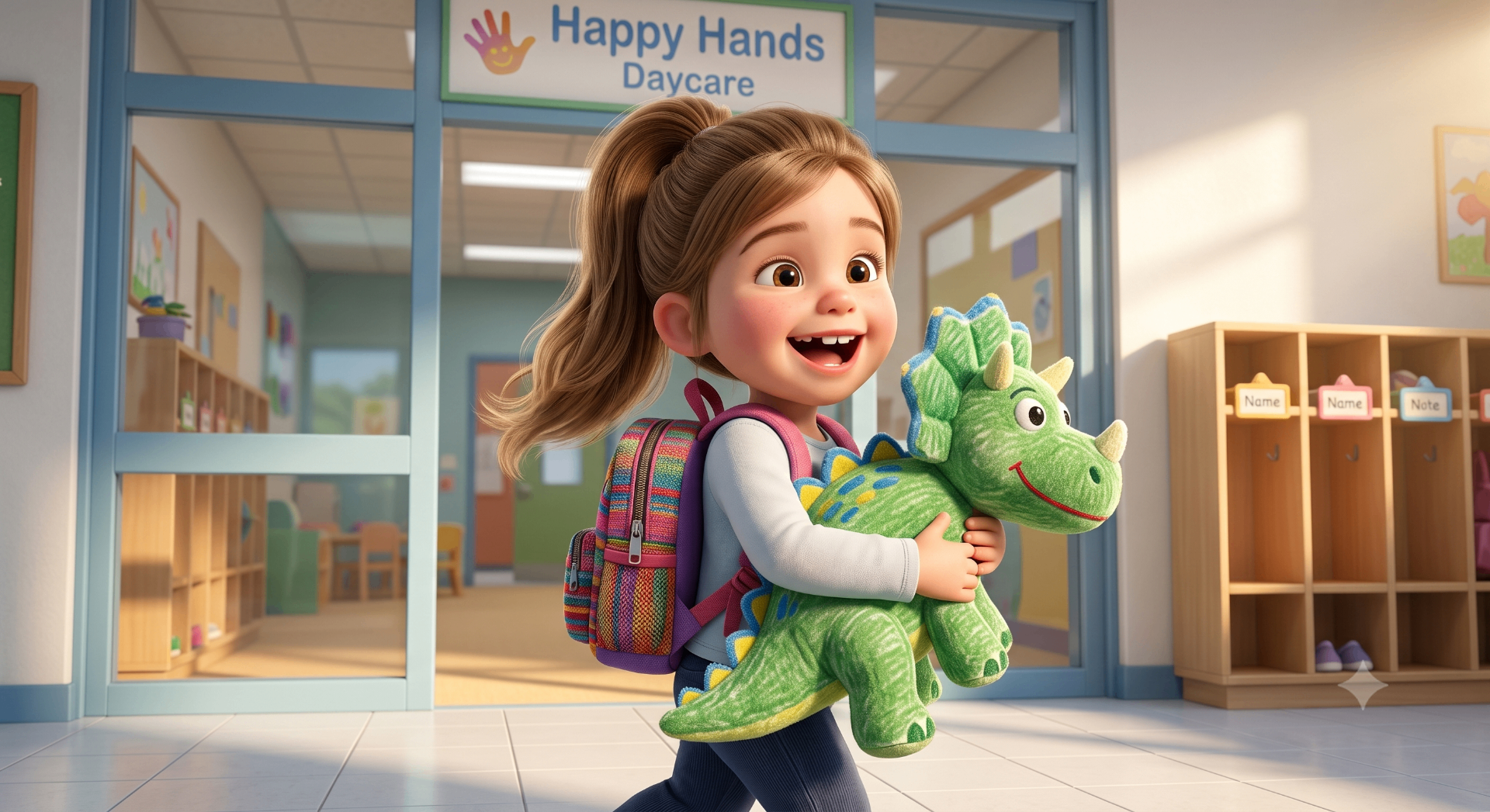 Layla and the Drop-Off Dino storybook cover